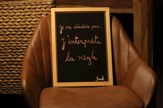 Affiche A4 j'interprete la regle