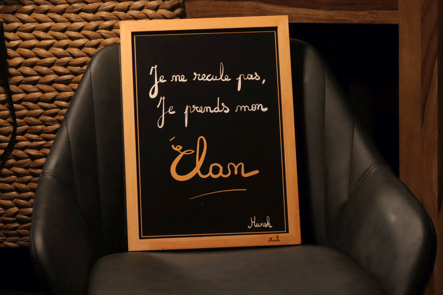 Affiche A4 Je ne recule pas, je prends mon élan