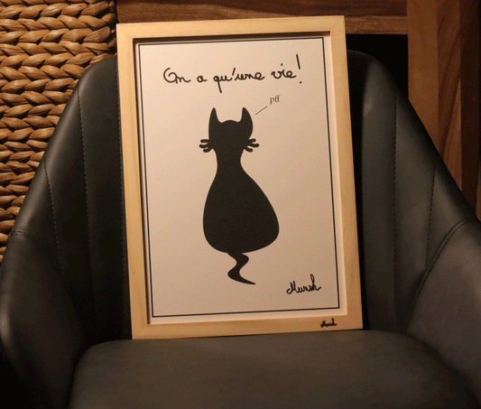 Affiche A4 : "On a qu'une vie"