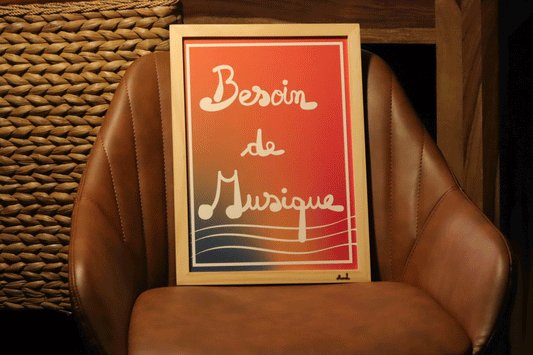 Affiche A4 Besoin de musique