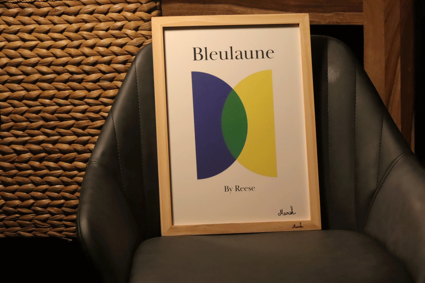 Affiche  A4 "Bleulaune"