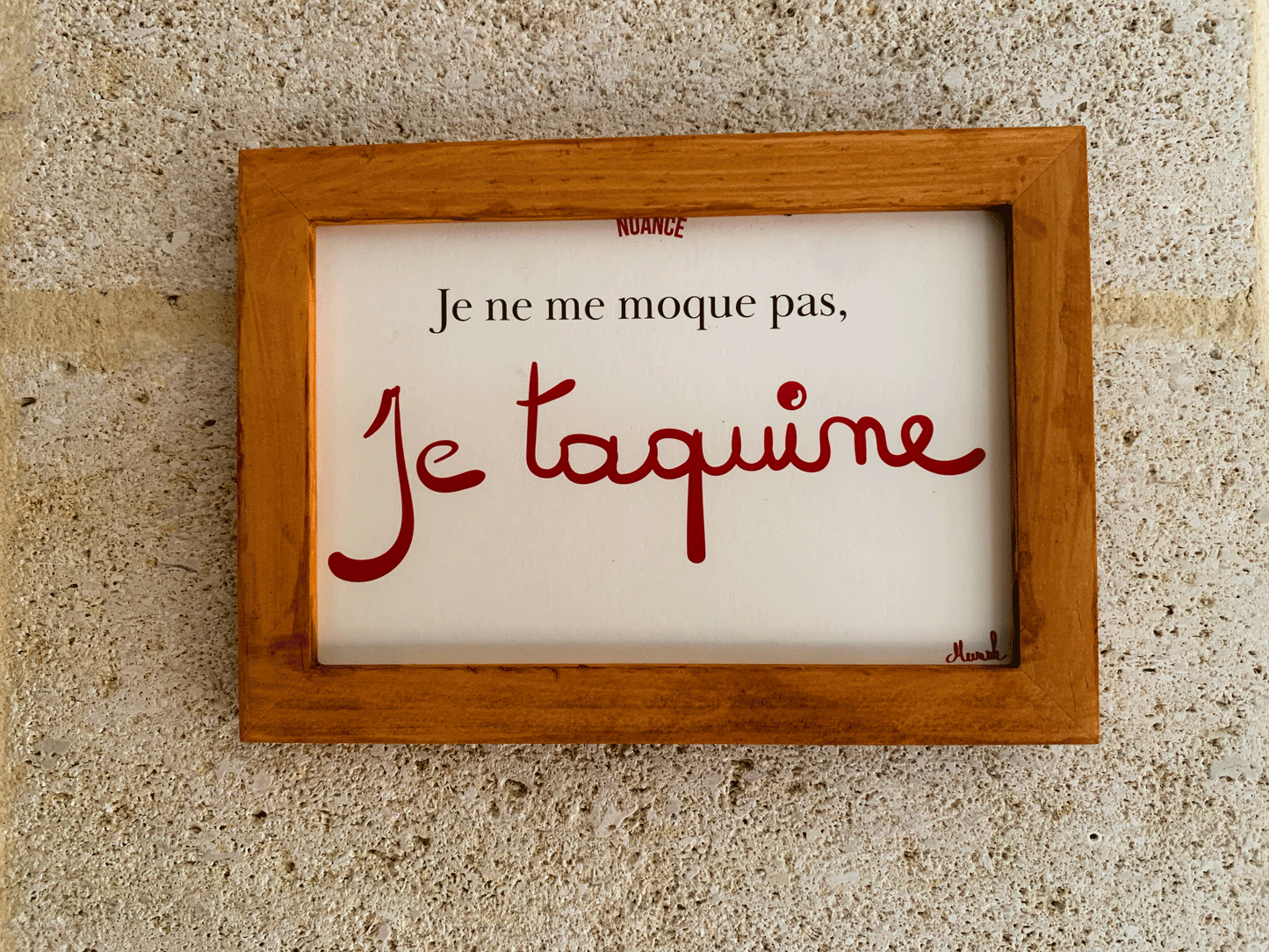 Carte nuance "Je ne me moque pas, je taquine"