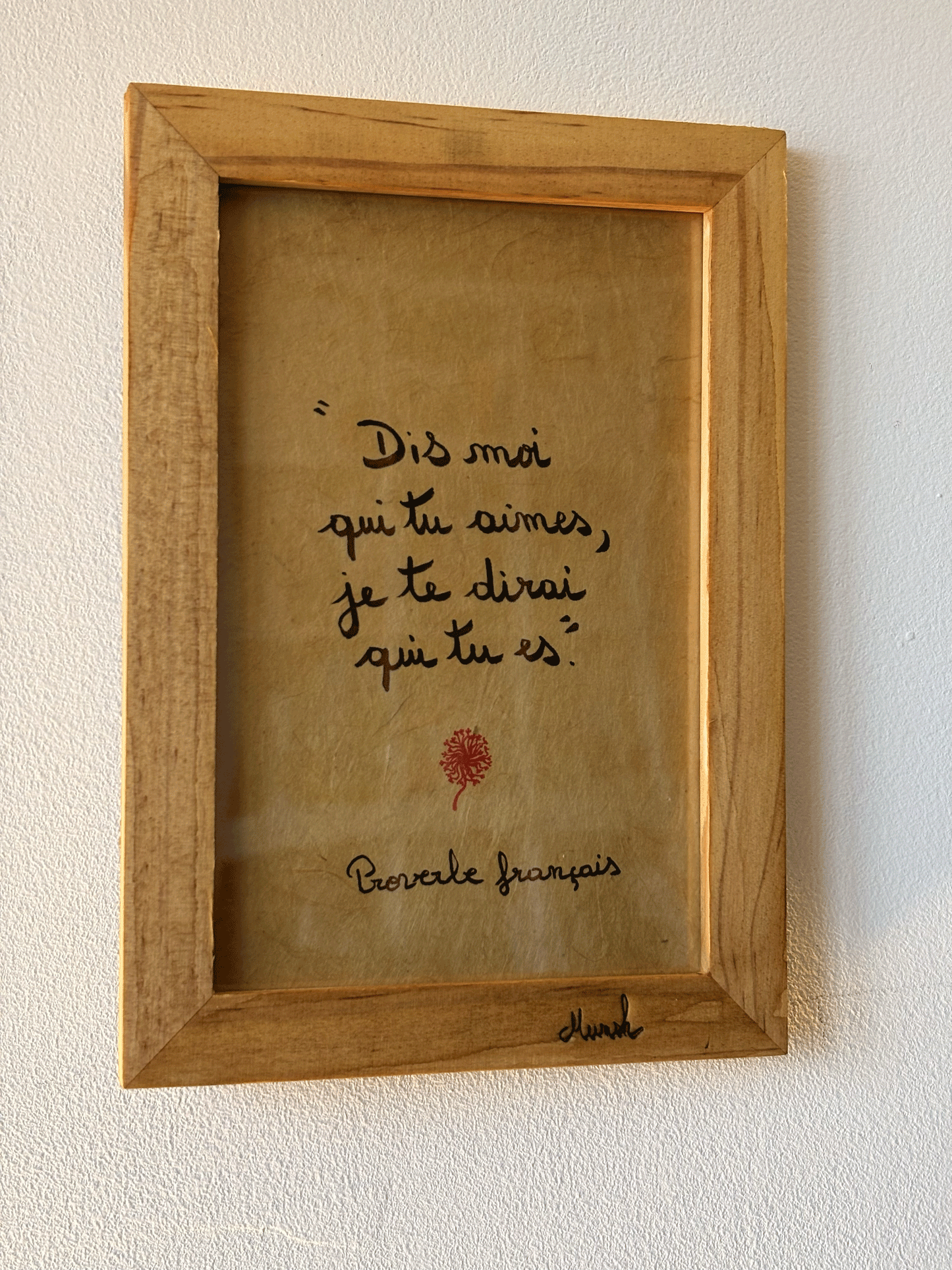 Cadre amour : "Dis-moi qui tu aimes, je te dirai qui tu es"