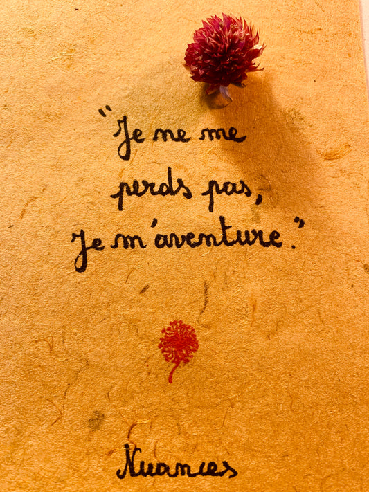 Cadre en bois : je ne me perds pas, je m'aventure"