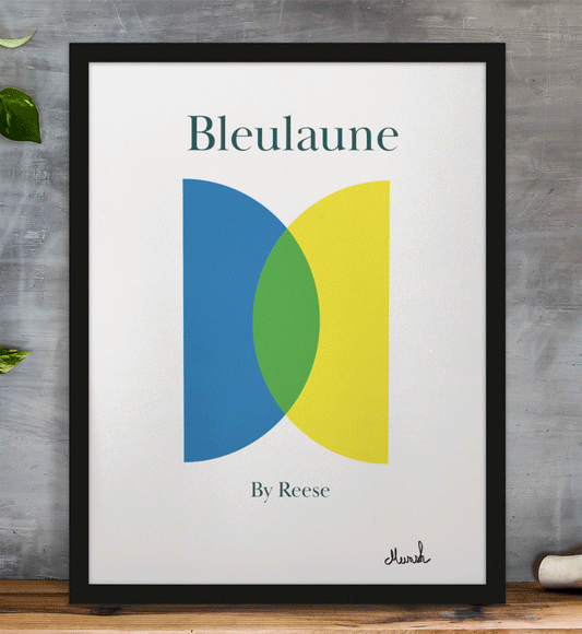Affiche numérique "Bleulaune by Reese"