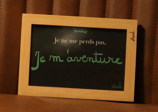 Carte nuance "Je ne me perds pas, je m'aventure"