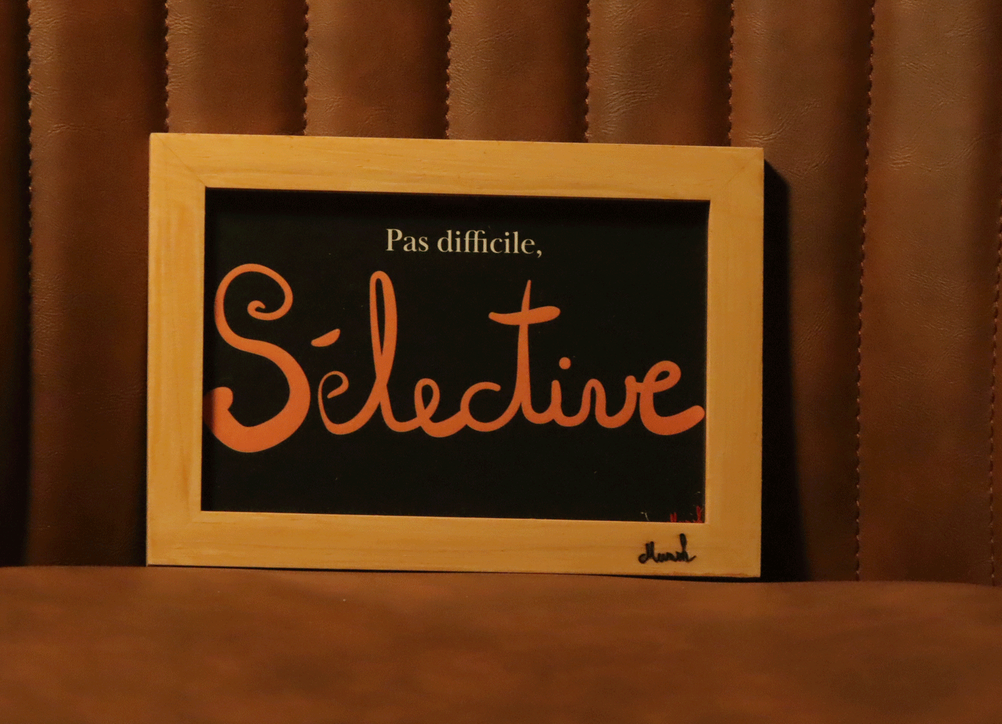 Carte nuance : "Pas difficile, sélective"