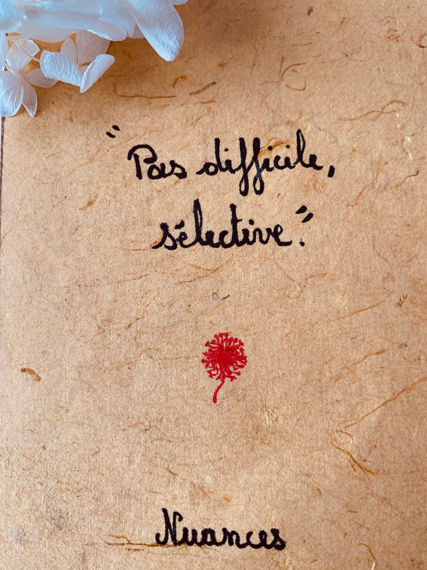 Cadre en bois : " Pas difficile, sélective"