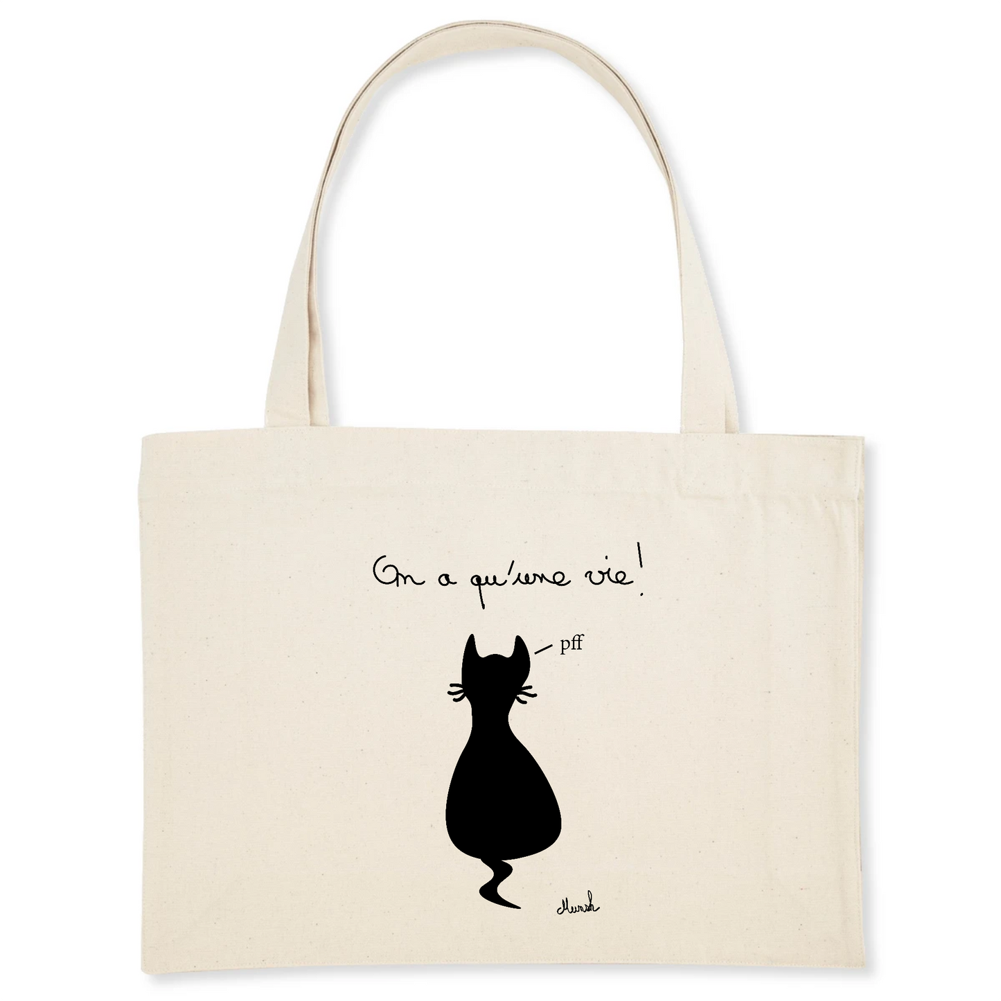 Shopping bag On a qu'une vie