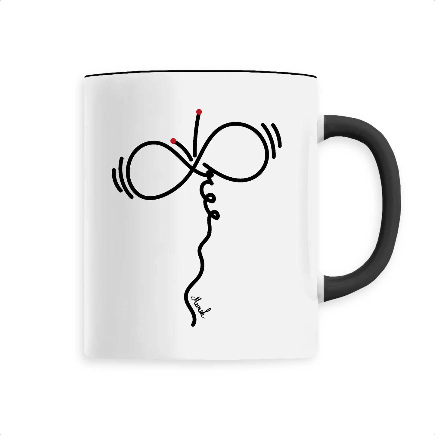 Mug papillon "Free"