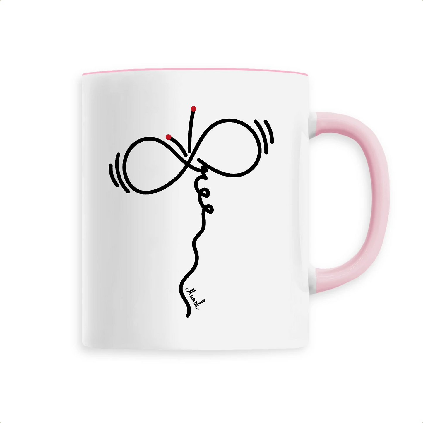 Mug papillon "Free"