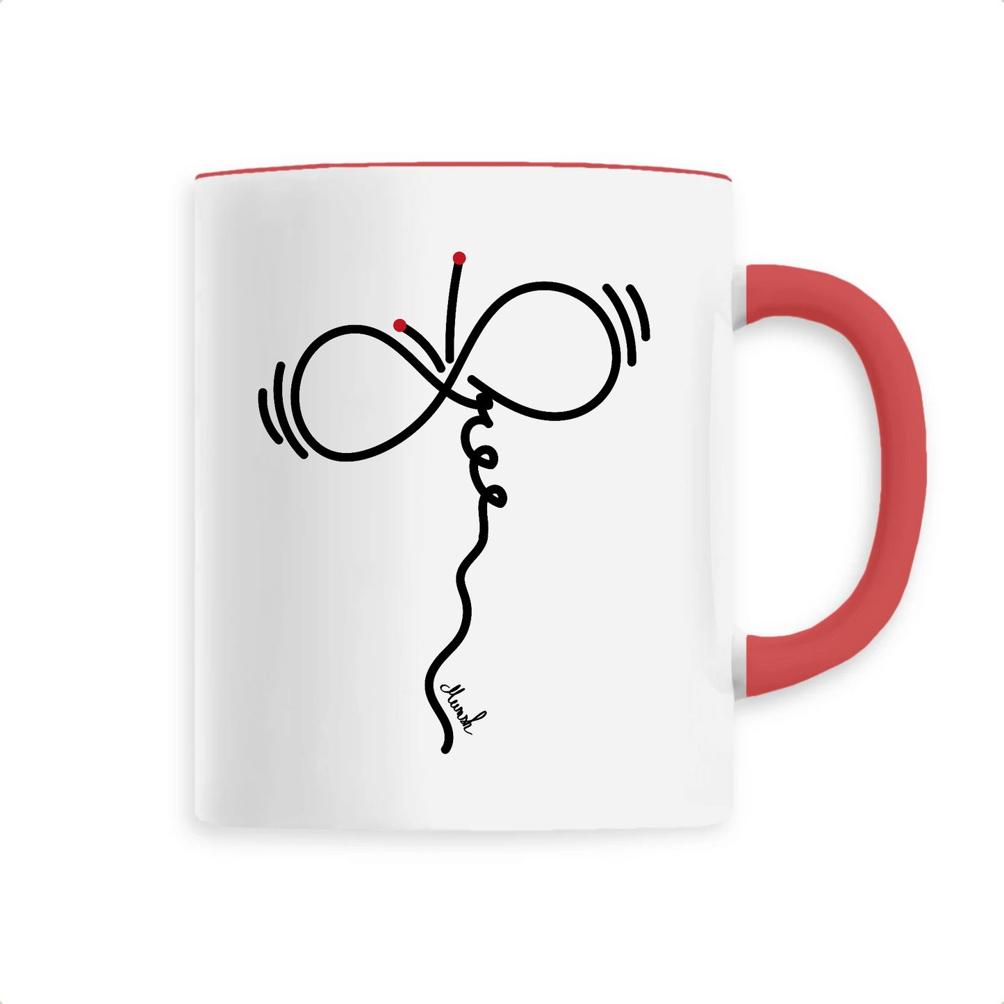 Mug papillon "Free"