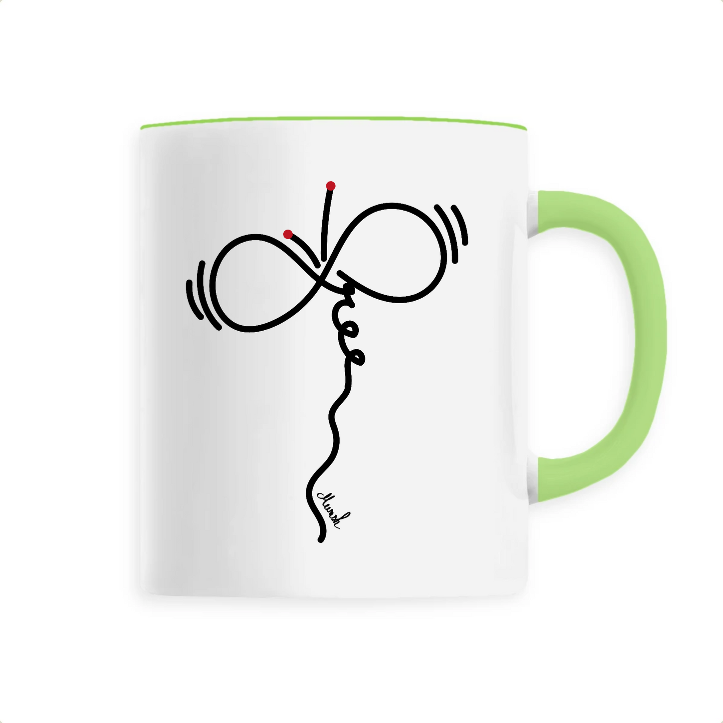 Mug papillon "Free"